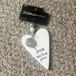 The Christmas Shoppe Heart Ornament